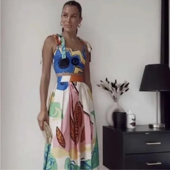 Bloggers fav 🧡 Zara multicolor printed set - Picture 5 of 9